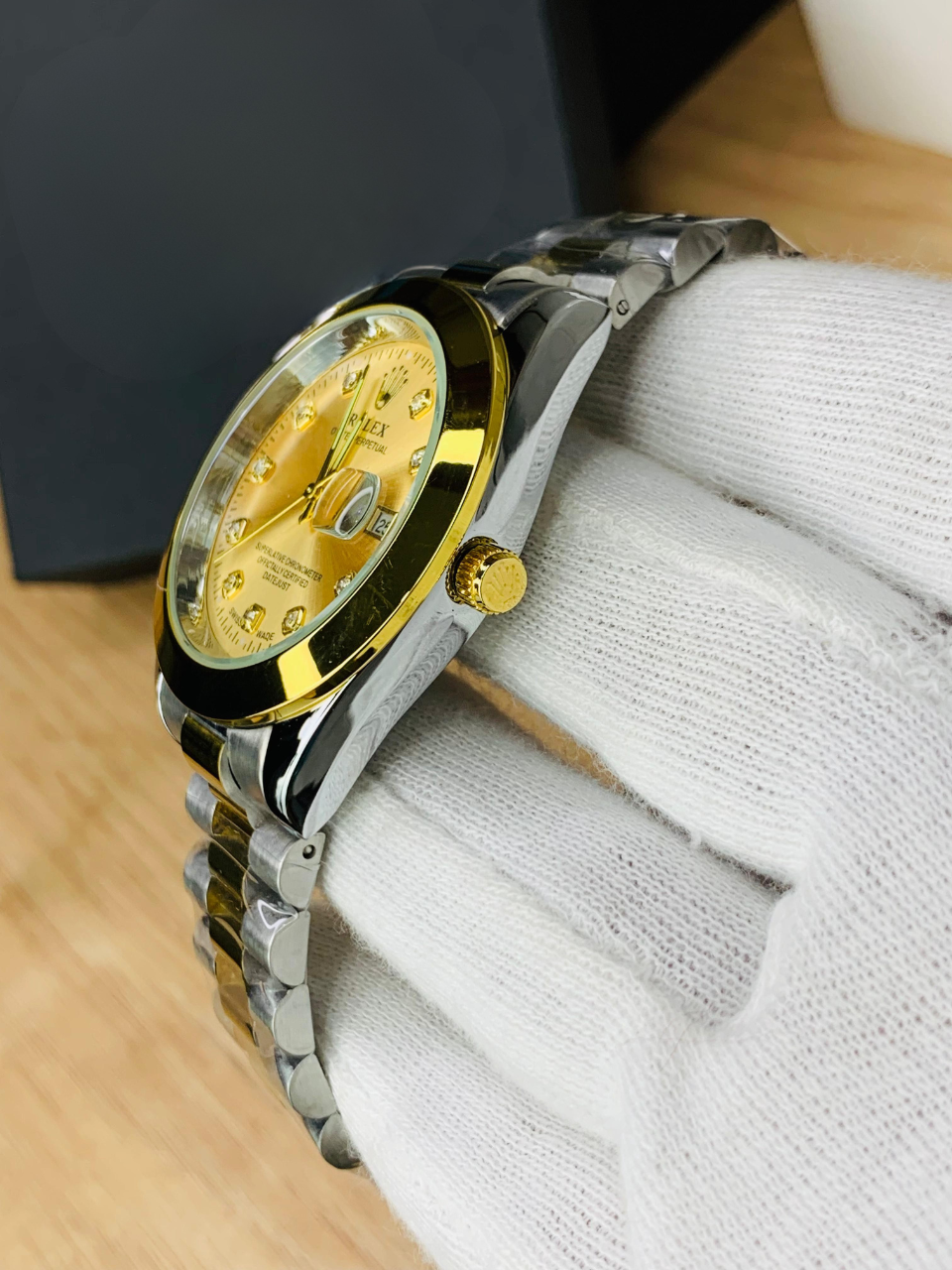 Regular Stone (Two Tone Gold)